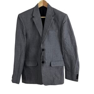 StudioSuits Blazer Mens Blue Gray Two Button Notch Lapel Suit Jacket 38R